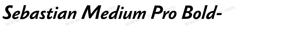 Sebastian Medium Pro Bold字体转换